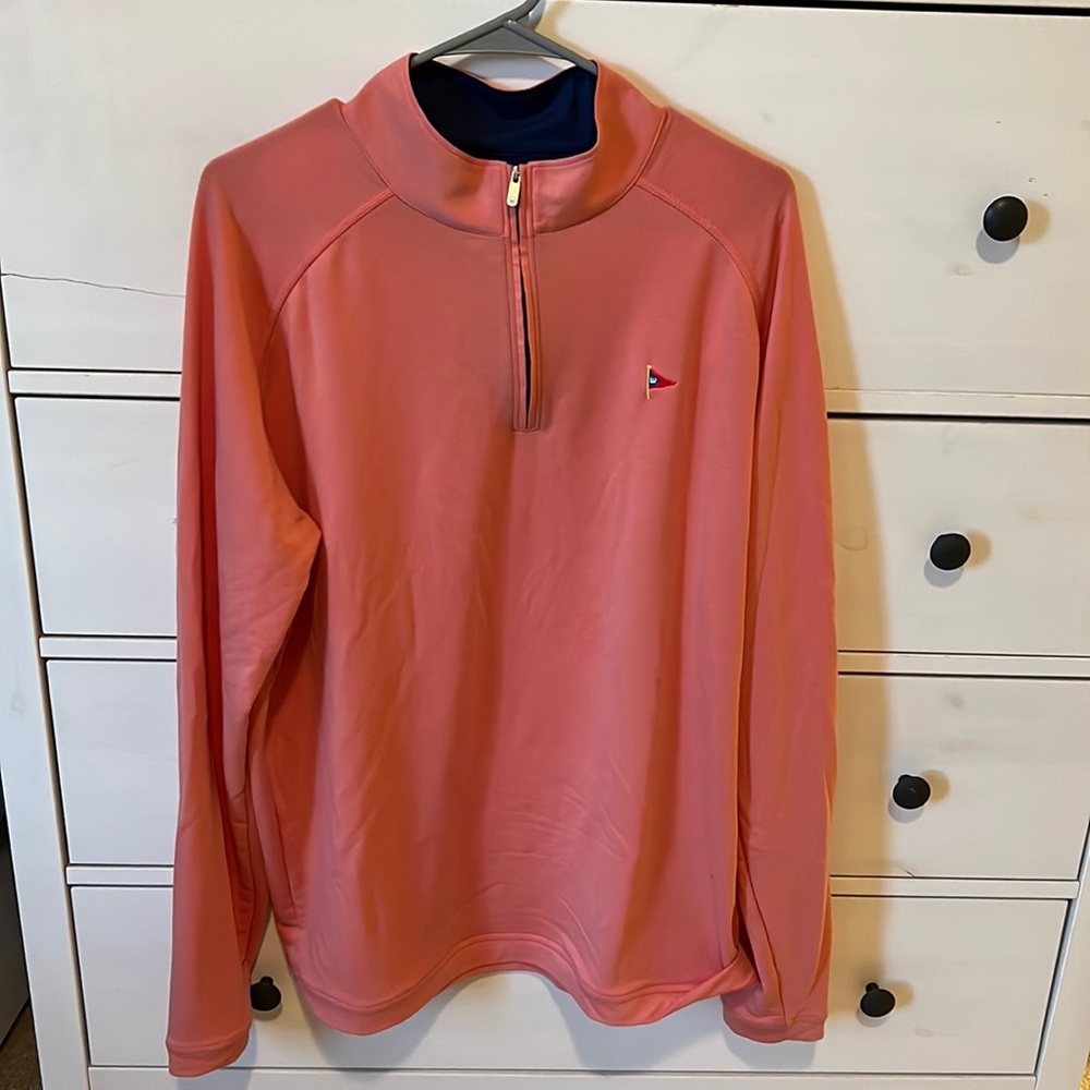 Peter Millar Seaside Peach 1/4 zip XL